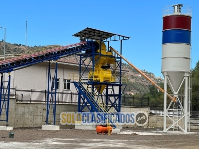 60 m³/h Concrete Batching Plant – Twin Shaft Mixer +... 