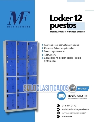 LOCKER CAPACIDAD 45 KG ENVIO GRATIS... 