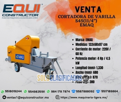 Venta de Cortadora de varilla S45 (11/4″) EMAQ.... 