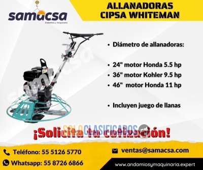 Solo Clasificados - Allanadora Marca CIPSA 24 pulgadas y 48 pulgadas - imagen: 1