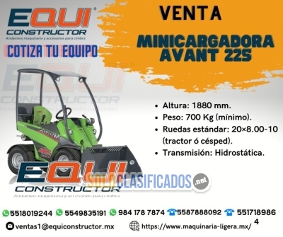 Venta minicargadora avant 225 Equiconstructor... 