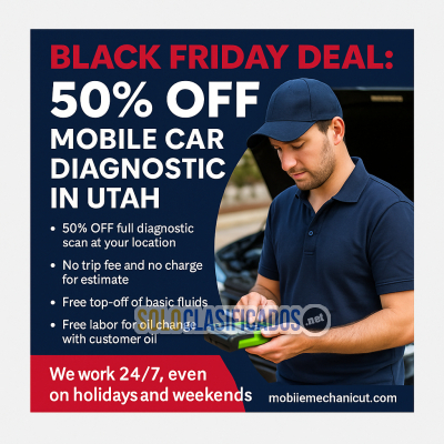Black Friday Deal: 50% OFF Mobile Car Diagnostic in Utah...
