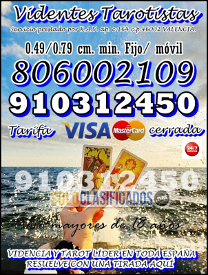 Solo Clasificados - tarot telefonico 2026 Espana 4 euros 15 minutos tarifa cerrada Atención las 24h‎ l - imagen: 1