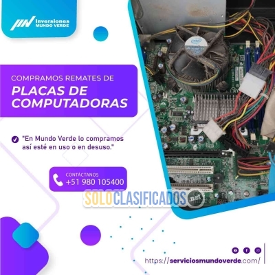 Solo Clasificados - ¡Transforma tu desuso en dinero! Servicio Mundo Verde compra equipos electrónicos - imagen: 1