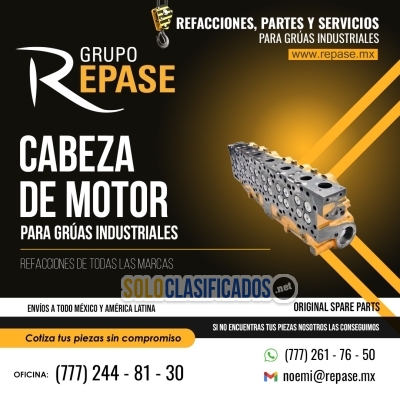 Solo Clasificados - CABEZA DE MOTOR PARA GRUAS INDUSTRIALES REPASE MX - imagen: 1