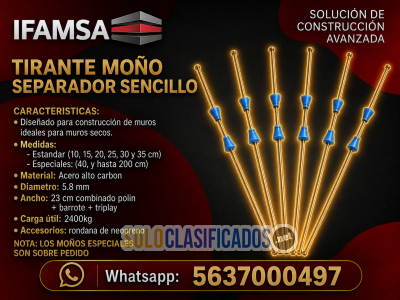 Solo Clasificados - TIRANTE MOÑO SEPARADOR PARA CIMBRA IFAMSA - imagen: 2