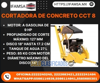 Venta de Equipo Corte Marca Cipsa Modelo CCT8 para uso en constru... 