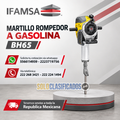 MARTILLO ROMPEDOR A GASOLINA BH65...