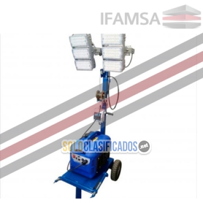 Solo Clasificados - TORRE DE ILUMINACION LAMPARAS LED 2 FOCOS EN IFAMSA - imagen: 1