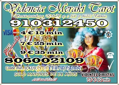 La mejor vidente de Tarot telefónico España  9€ 35min ☎️ 91031245... 