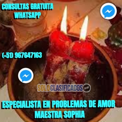 ESPECIALISTA EN PROBLEMAS DE AMOR MAESTRA SOPHIA  CONSULTA... 