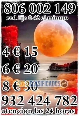Solo Clasificados - tirada de cartas tarot telefónico y videncia pura   806002038  y 918380034  red fija 042 el minuto - imagen: 1