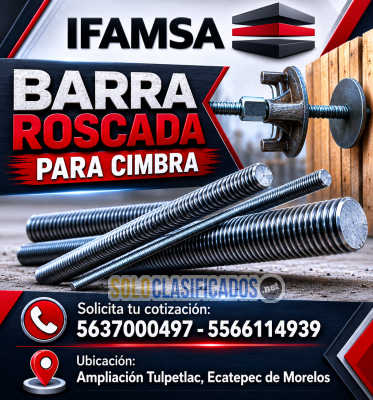 BARRA ROSCADA PARA CIMBRA BIFR06...