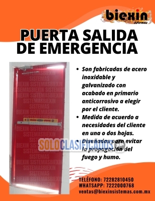 Solo Clasificados - PUERTAS DE SALIDA DE EMERGENCIA – EVACUACIÓN SEGURA - imagen: 1