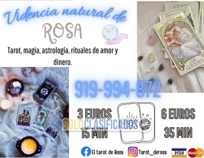 Solo Clasificados - Rosa tarot y videncia ¿necesitas saber si tiene algún trabajo echo? Llamanos - imagen: 1