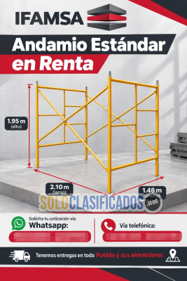 RENTA DE CUERPOS DE ANDAMIO ESTANDAR...