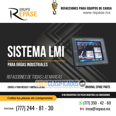 SISTEMA LMI PARA GRUAS INDUSTRIALES REPASE MX...