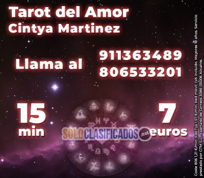 Llama al Tarot del Amor de Cintya Martinez... 