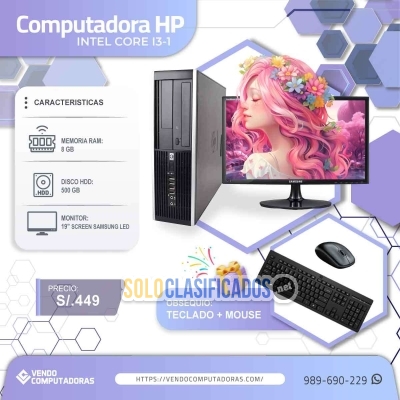 Solo Clasificados - ¡Activa tu productividad con esta PC equipada y lista para todo! - imagen: 2