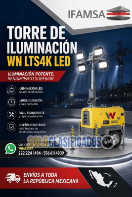 TORRE DE ILUMINACIÓN WN LTS4K LED...