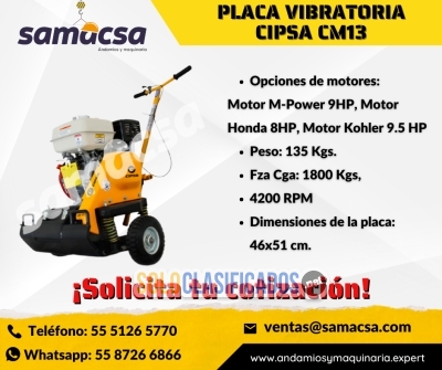 Plancha vibratoria Marca CIPSA Modelo CM13... 