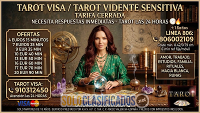 Solo Clasificados - ¿Qué dicen los arcanos sobre tu camino? Tarot 15 Min 4€ ➔ Llama al 910 312 450 (Visa cerrada) Desvel - imagen: 1