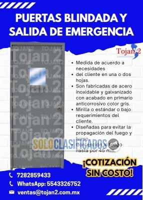 PUERTAS BLINDADAS Y EMERGENCIA... 
