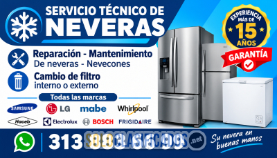 Solo Clasificados - REPARACIÓN DE NEVERAS 313 883 6699 EL BATAN Y MAZUREN BOGOTÁ - imagen: 1