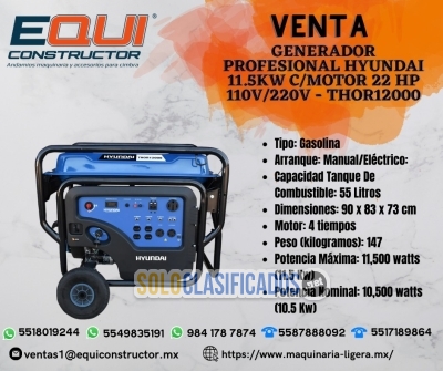 Venta Generador Profesional Hyundai 115 Kw... 