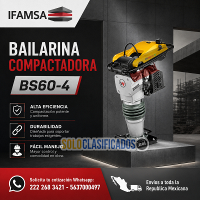 BAILARINA COMPACTADORA 4 TIEMPOS WACKER NEUSON BS60-4...