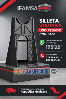 SILLETA UTILITARIA DE USO PESADO CON BASE...