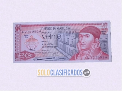 La Pirámide de Teotihuacán en el billete de 20 pesos mexicano. Si... 