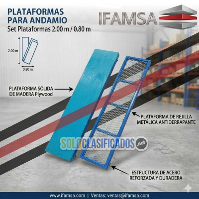 Plataformas para andamio Fabricación Venta y Distribución de Plat...