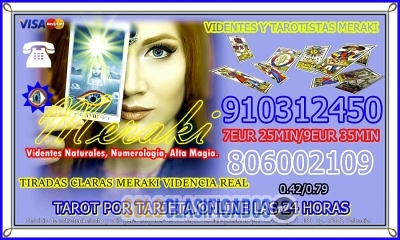 TAROTISTAS  7 €25 min TAROT VISA 910312450 /806002109... 