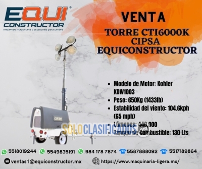 Venta Torre CTI6000K Cipsa en Guanajuato... 