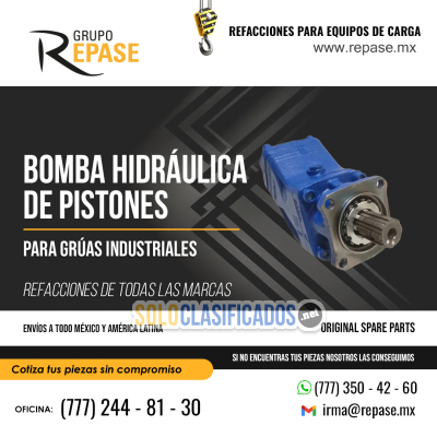 BOMBA HIDRAÚLICA DE PISTONES PARA GRÚAS IND...