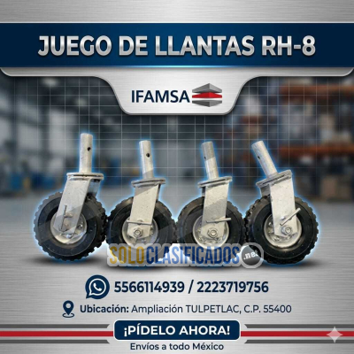 JUEGO DE LLANTAS RH8 Accesorios Para Andamios...