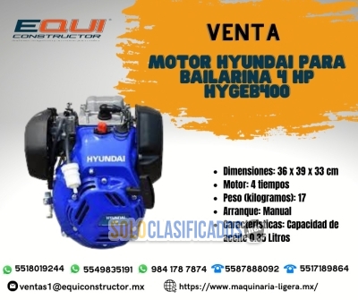 Venta Motor Hyundai para Bailarina 4 HP... 