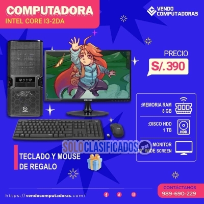 Solo Clasificados - Tu nueva PC está en Lima: 8GB RAM + 1TB + Monitor + Bonos - imagen: 4