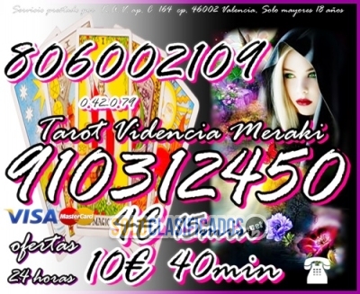 TAROT VISA Soy vidente 910312450  PROMOCIÓN  9 EUROS LOS 35 MINUT... 