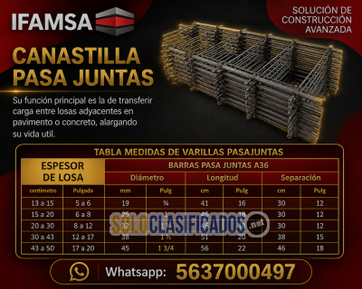 Canastilla Pasa Juntas IFAMSA PUEBLA CAP...