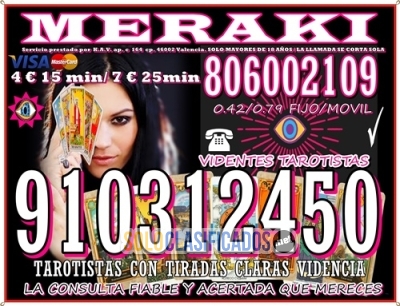 VIDENCIA BARATATAROT PROFESIONAL 910312450 TAROT VISA 12 EUROS LO... 