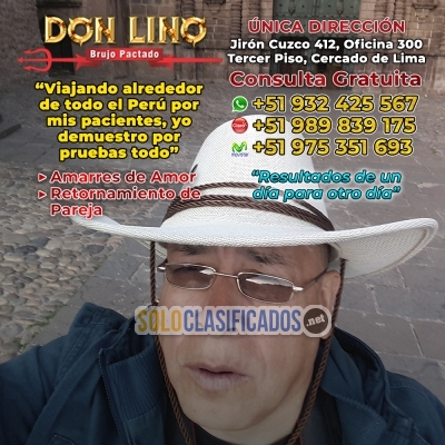 Amarre de amor pactados de dominio con don lino... 