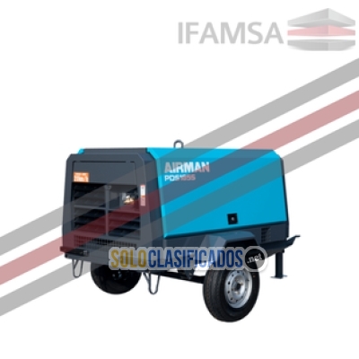 Solo Clasificados - COMPRESOR DE AIRE AIRMAN PDS 185 MOTOR A GASOLINA - imagen: 1