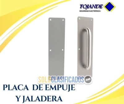 PLACA DE EMPUJE CON JALADERA PARA PUERTAS TOJANDE... 