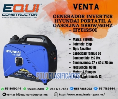 Venta Generador Inverter Hyundai Portatil... 