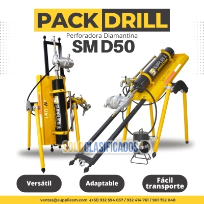 PACK DRILL (23MM) NEUMÁTICA DIAMANTINA EQUIPO EFICIENTE Y FÁCIL T... 