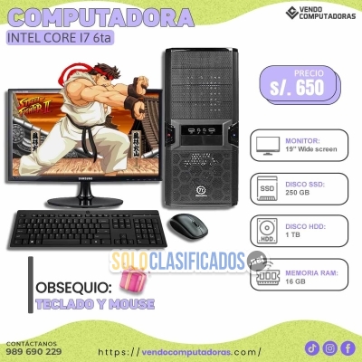 Solo Clasificados - Computadora Full Equipo con Bono Incluido - imagen: 3