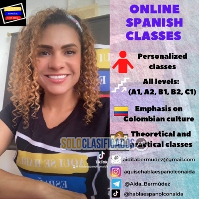 Colombian online Spanish teacher for all levels... 