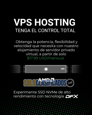 Web Hosting VPS Rápido Seguro Y Confiable... 
